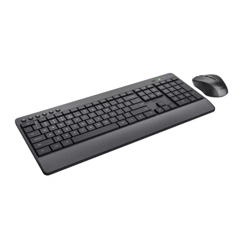 Trust Trezo Tastatur Maus inklusive Universal RF Wireless QWERTY US English Schwarz
