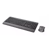 Trust Trezo Tastatur Maus inklusive Universal RF Wireless QWERTY US English Schwarz