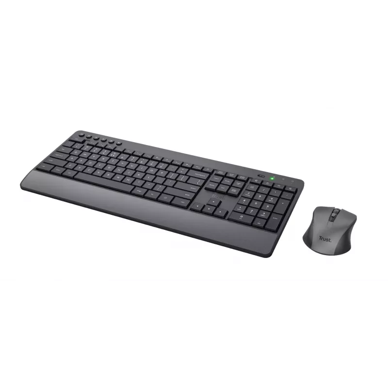 Trust Trezo Tastatur Maus inklusive Universal RF Wireless QWERTY US English Schwarz