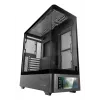 PC-Gehäuse TACENS Mars Gaming MCLCDPRO Midi Tower – Schwarz, IPS 7,2 Zoll Display, Netzteil unten, ATX/Micro‑ATX/Mini‑ITX Unterstützung