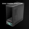 PC-Gehäuse TACENS Mars Gaming MCLCDPRO Midi Tower – Schwarz, IPS 7,2 Zoll Display, Netzteil unten, ATX/Micro‑ATX/Mini‑ITX Unterstützung
