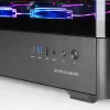 PC-Gehäuse TACENS Mars Gaming MCLCDPRO Midi Tower – Schwarz, IPS 7,2 Zoll Display, Netzteil unten, ATX/Micro‑ATX/Mini‑ITX Unterstützung