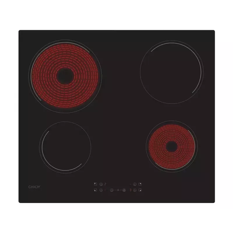 Einbau-Keramikkochfeld CANDY CH64CCB/4U2 — 4 Zonen, Touch-Bedienung, 59×52 cm, schwarz