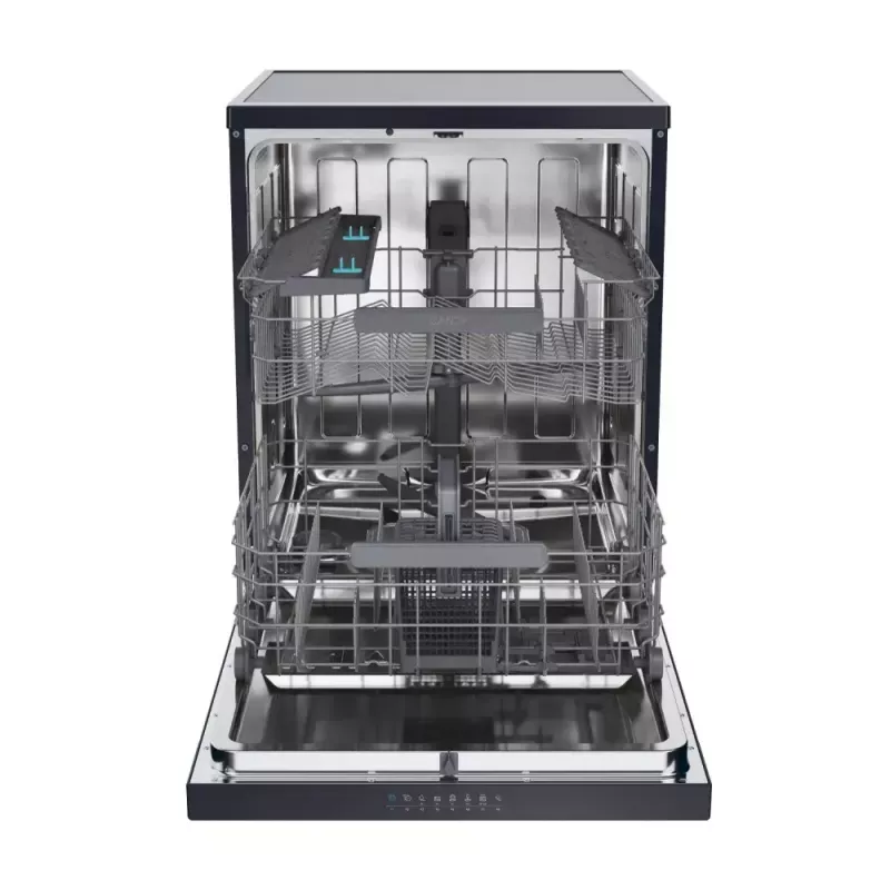 Freistehender Geschirrspüler CANDY CF 5C6F0B — 15 Maßgedecke, 46 dB, Full size (60 cm), schwarz