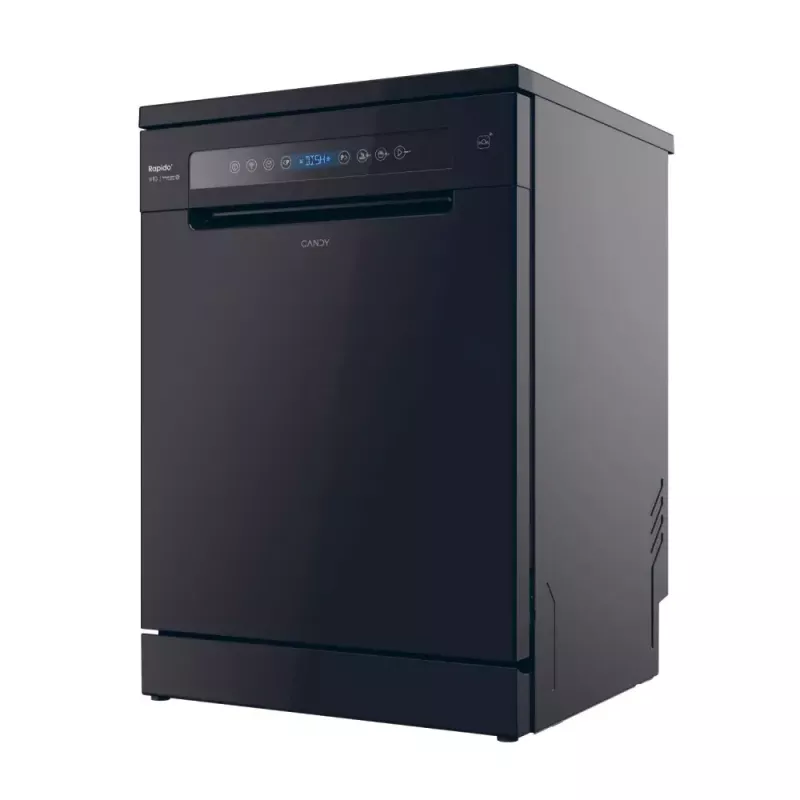 Freistehender Geschirrspüler CANDY CF 5C6F0B — 15 Maßgedecke, 46 dB, Full size (60 cm), schwarz