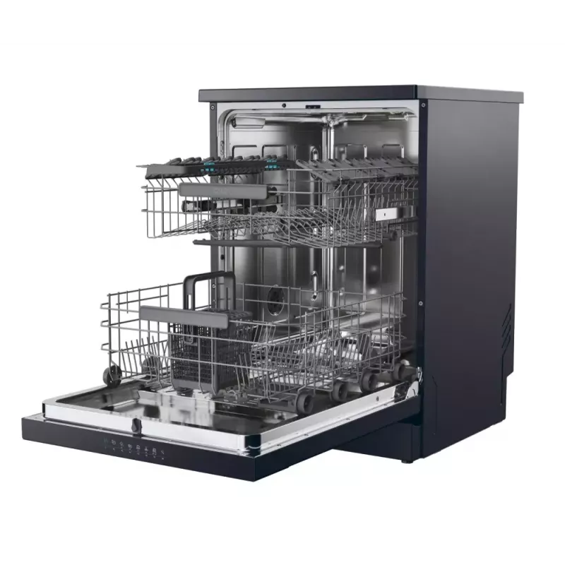 Freistehender Geschirrspüler CANDY CF 5C6F0B — 15 Maßgedecke, 46 dB, Full size (60 cm), schwarz