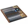 Tascam MODEL 16 Audiomischer, 16 Kanäle, 16-Spur-Digitalrekorder, 20-30000 Hz, schwarz/gold/Holz