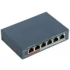 Hikvision DS-3E1106P-EI/M 6-Port-PoE-Switch, 4x PoE 10/100 + 2x RJ45 10/100, 45 W