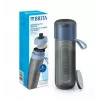 Filterflasche BRITA Active 600 ml Pastellblau mit 2 MicroDisc-Filtern, Kunststoff, BPA-frei, 233 mm