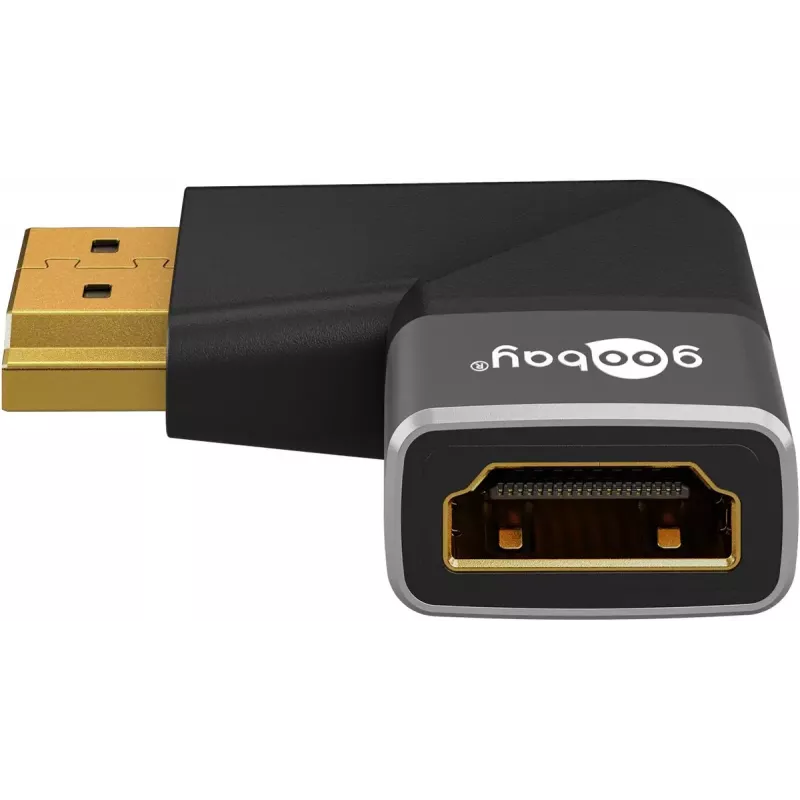 Goobay 72012 Videokabel-Adapter HDMI Typ A Stecker Schwarz Silber