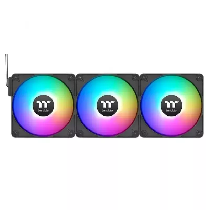Thermaltake CT120 EX Reverse ARGB Sync CL-F192-PL12SW-A Gehäuselüfter 120 mm, hydraulisches Lager, 3er-Pack, Schwarz