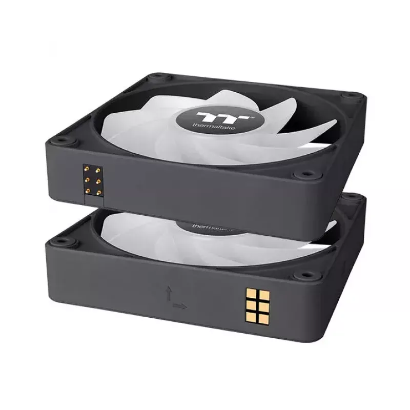 Thermaltake CT120 EX Reverse ARGB Sync CL-F192-PL12SW-A Gehäuselüfter 120 mm, hydraulisches Lager, 3er-Pack, Schwarz