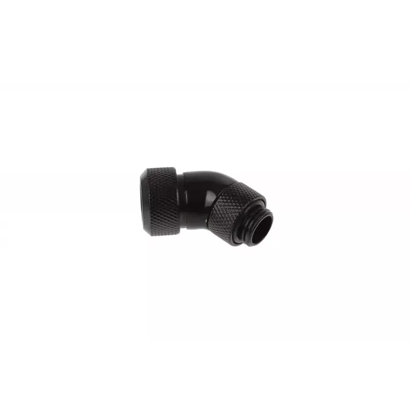 Alphacool Eiszapfen 17407 45° drehbarer Hardtube-Anschluss, G1/4 Außengewinde auf 13 mm AD, Tiefschwarz