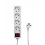 Microconnect MC-GRU0045WS Stromverlängerung 5 m 4 AC-Ausgänge Indoor Weiß