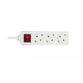 Microconnect GRU0035WS Stromverlängerung 5 m 3 AC-Ausgänge Weiß
