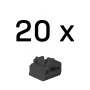 Lindy RJ45-Portblocker, schwarz, 20 Stück