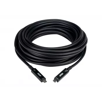 USB-C-AOC-Kabel ATEN UE3410F-AT, 10 m, USB-C auf USB-C, 10 Gbit/s, Schwarz