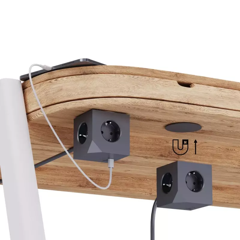 MicroConnect Power Cube, 3 Schuko-Steckdosen, magnetisch