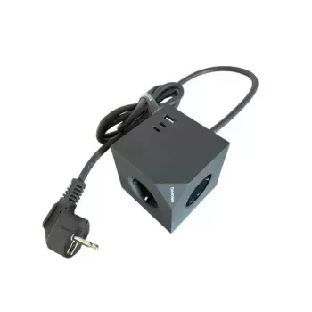 MicroConnect Power Cube, 3 Schuko-Steckdosen, magnetisch