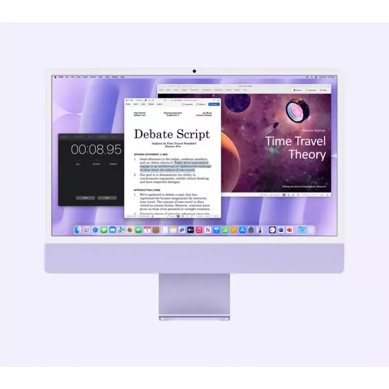 Apple iMac 24 Z1K1-DE23 All-in-One-PC, M4 10/10/16, 32 GB RAM, 1 TB, Tastatur mit Touch ID und Ziffernblock (DE), silber