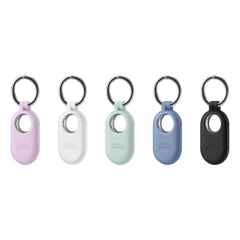 Samsung EF-PT560CWEGWW Silikonhülle für Galaxy SmartTag2 mit Karabinerring, Weiß