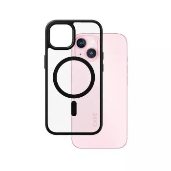 Abdeckung PanzerGlass CARE by Flagship Hülle Transparent Urban Combat Schwarz MagSafe iPhone 15