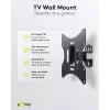 Goobay TV EasyFlex M Wandhalterung mit Neigefunktion, Schwarz (51893)