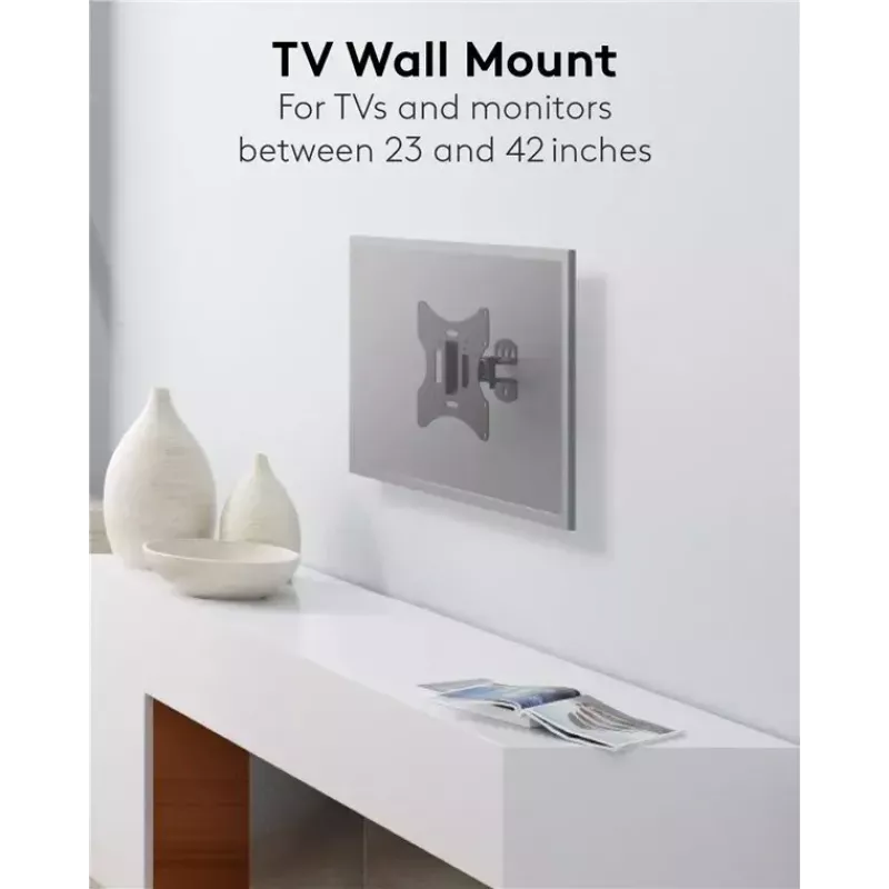 Goobay TV EasyFlex M Wandhalterung mit Neigefunktion, Schwarz (51893)