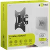 Goobay TV EasyFlex M Wandhalterung mit Neigefunktion, Schwarz (51893)
