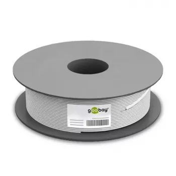 Goobay CAT 6 U/UTP Netzwerkkabel 94965, 100 m, Weiß