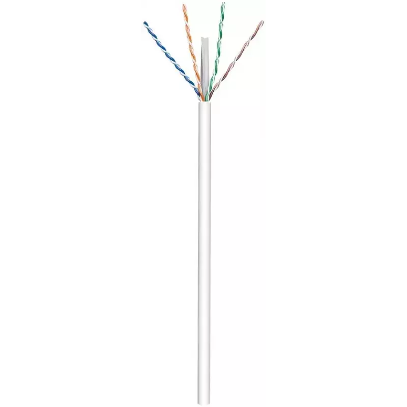 Goobay CAT 6 U/UTP Netzwerkkabel 94965, 100 m, Weiß