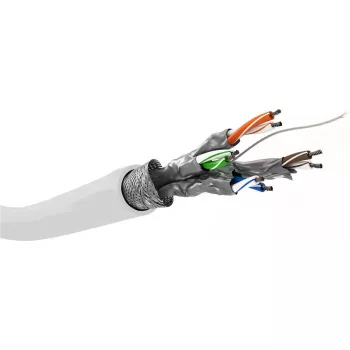 Goobay CAT 6 Netzwerkkabel S/FTP PiMF weiß 100m