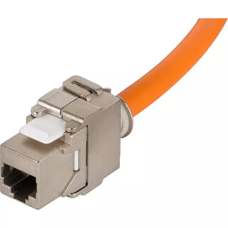 Netzwerkkabel Goobay Portable RJ45 50m Cat7a Orange