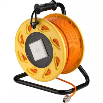 Netzwerkkabel Goobay Portable RJ45 50m Cat7a Orange