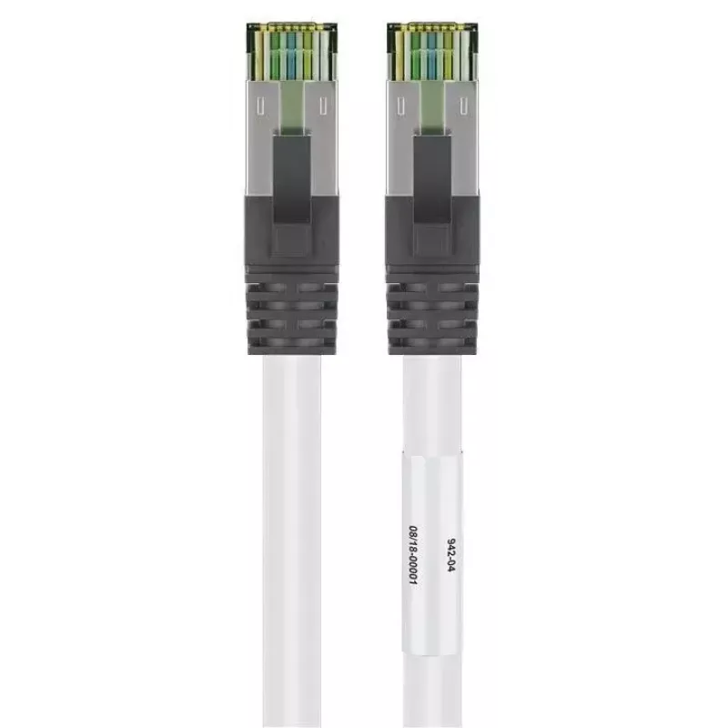 Netzwerkkabel Goobay CAT 8.1 Patchkabel RJ-45 Cat8.1 1m Weiß