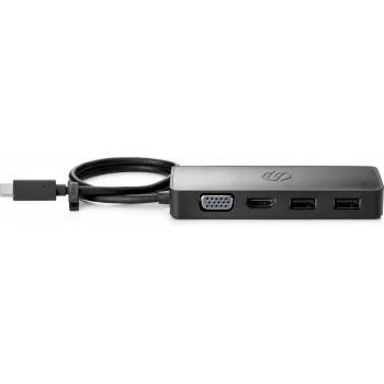HP USB-C Travel Hub G2, Kabelgebunden, USB 3.2 Gen 1 (3.1 Gen 1) Typ-C, Schwarz, China, Windows 10, 107 mm