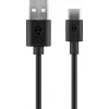 Ladegeräteset Goobay USB-C 5W mit Kabel 1m Schwarz