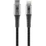 Goobay Lightning-Kabel 0,5 m USB-C auf Lightning 3 A 20 V Schwarz Grau