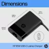 HP 671R3AA USB-C 65 W Laptop-Netzteil, AC 115/230 V, EU