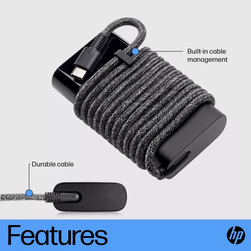 HP 671R3AA USB-C 65 W Laptop-Netzteil, AC 115/230 V, EU