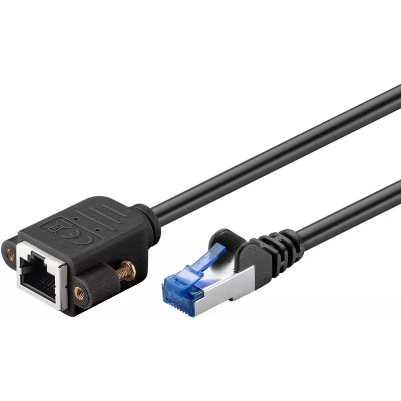 Netzwerkkabel Goobay 65641 RJ-45 Cat6a 0,5 m Schwarz