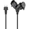 Goobay 65434 Stromverlängerung 5 m 2 AC-Steckdosen Outdoor Schwarz