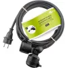 Goobay 65434 Stromverlängerung 5 m 2 AC-Steckdosen Outdoor Schwarz