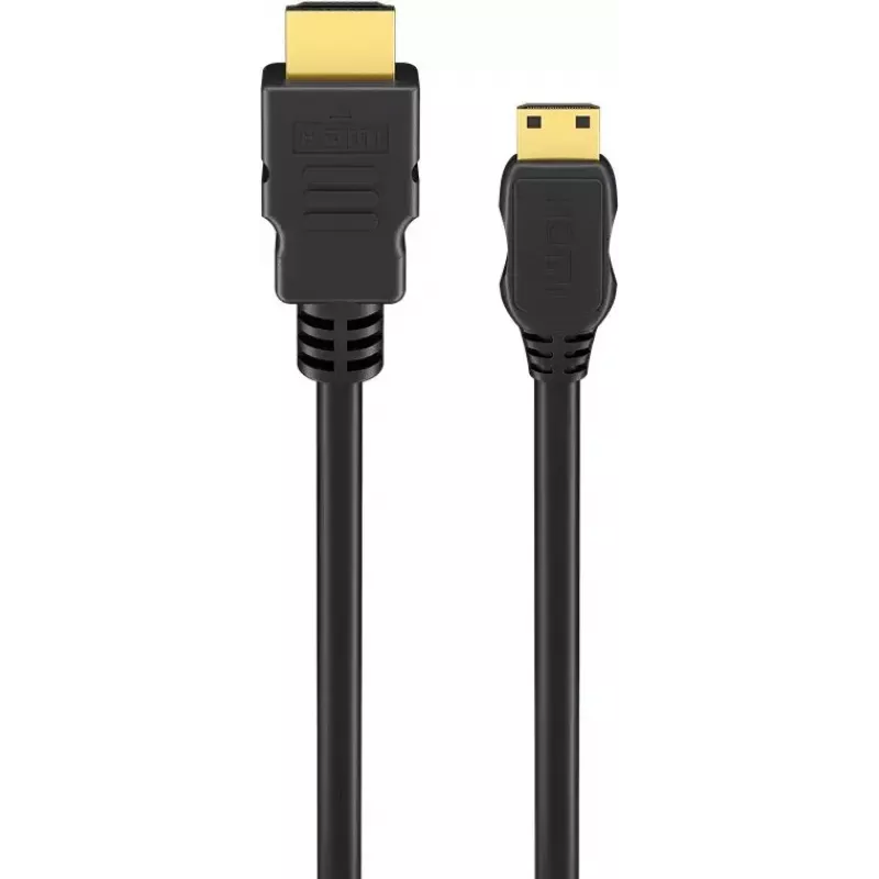 Goobay 74431 Ultra High-Speed HDMI-Kabel, HDMI Typ A auf Mini-HDMI Typ C, 8K 60 Hz, HDMI 2.1, 3 m