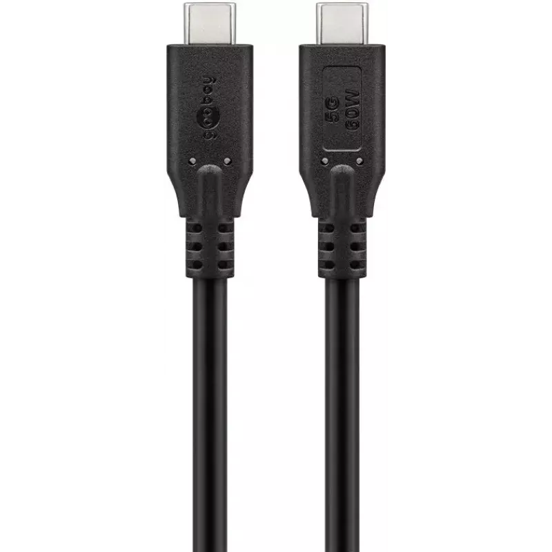 USB-Kabel Goobay 74698 USB 3.2 Gen 1 0,5m USB C Schwarz