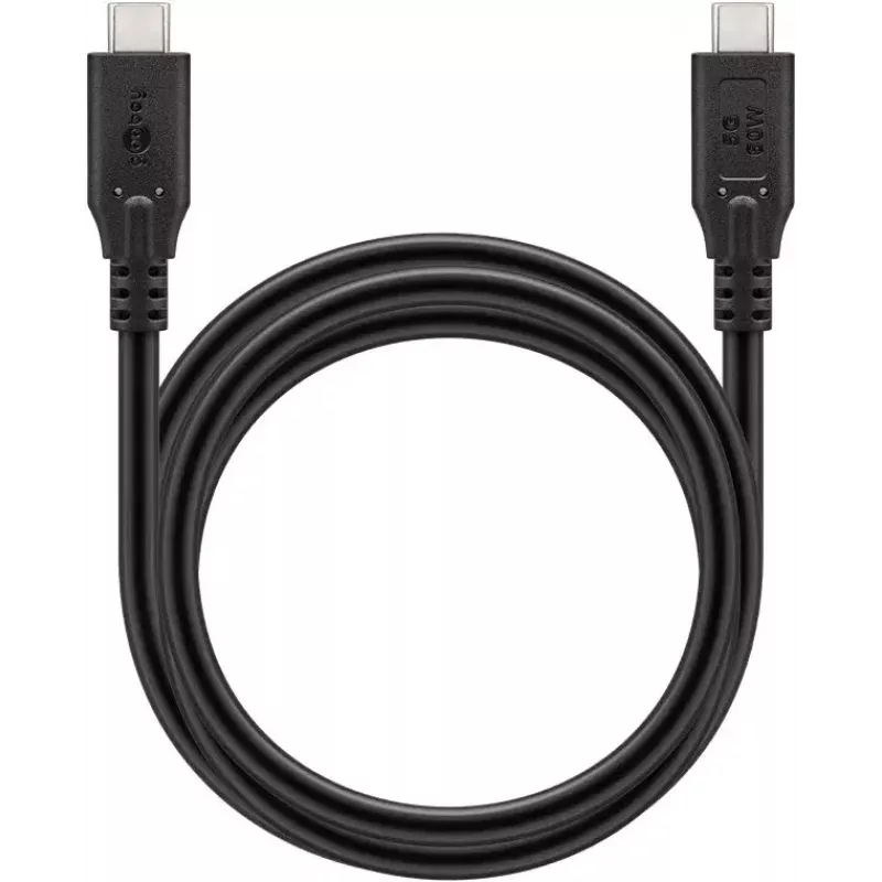 USB-Kabel Goobay 74698 USB 3.2 Gen 1 0,5m USB C Schwarz