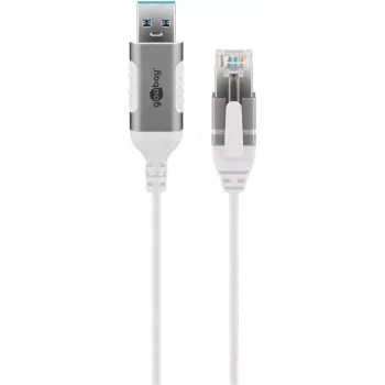 Netzwerkkabel Goobay 74384 USB 3.0 Typ A RJ45 15m Weiß