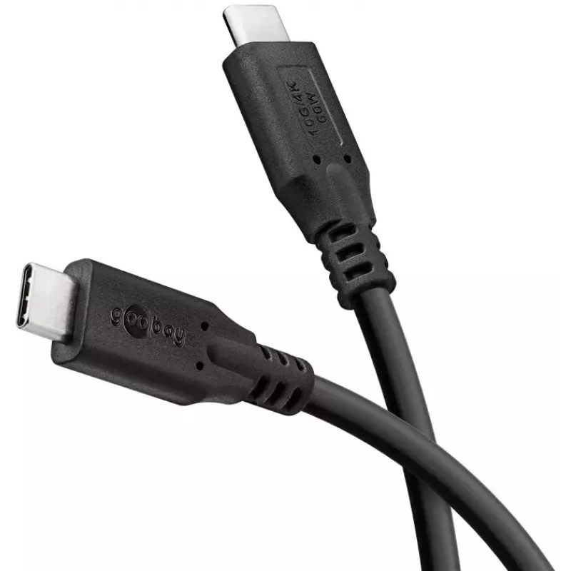 Goobay USB-Kabel USB 3.2 Gen 1 3m USB C Schwarz