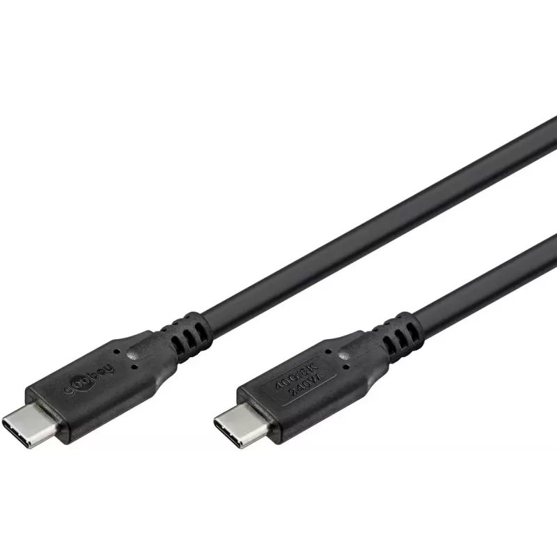 USB-Kabel Goobay 74184 USB4 Gen 2x2 1,5 m USB C Schwarz