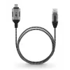 Goobay USB-C 3.1 auf RJ45 Ethernet-Kabel Slim, 7,5 m, Schwarz (74406)
